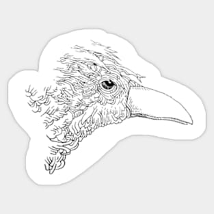 Unimpressed bird Sticker